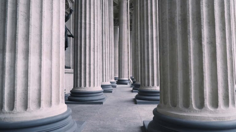 Courthouse government building columns, North Carolina